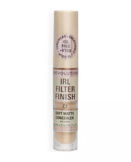 Кремовий консилер Makeup Revolution IRL Filter Finish C7, 6 г, зображення 2