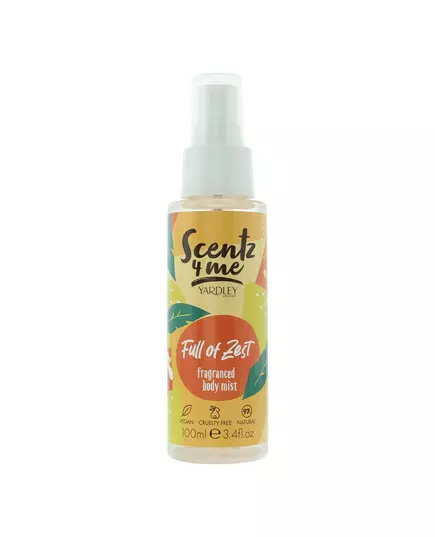 Ароматический спрей унисекс Yardley Scentz 4 Me Full Of Zest, 100 мл, изображение 2