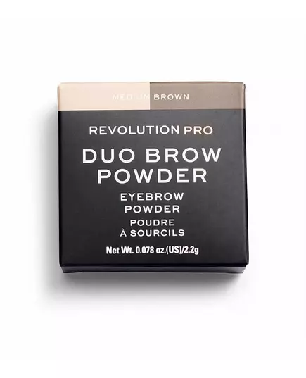 Пудра для брів Makeup Revolution REVOLUTION PRO Medium Brown, 2,2 г