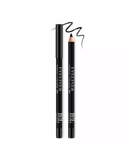Водостійкий гелевий олівець для очей Bel London 201 Black, 0,8 г