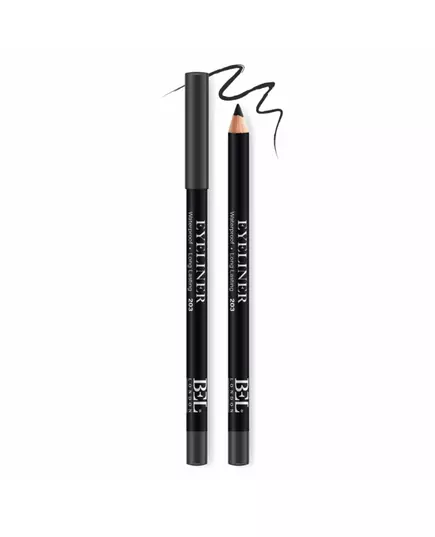 Водостійкий гелевий олівець для очей Bel London 203 Black, 0,8 г