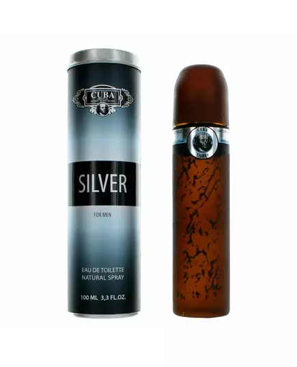 Туалетна вода для чоловіків Cuba Silver, 100 мл, зображення 2