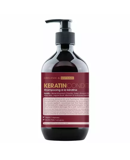 Кондиціонер для очищення та кондиціонування волосся Organic & Botanic Keratin Hair Treatment Для всіх типів волосся, 500 мл