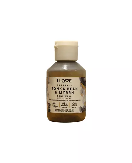 Увлажняющий гель для душа I Love Naturals Collection Vegan Tonka Bean & Myrrh Для всех типов кожи, 125 мл