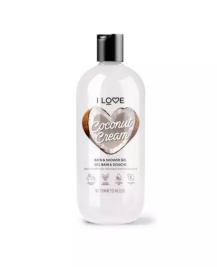 Увлажняющий гель для душа I Love Coconut & Cream Для всех типов кожи, 750 мл