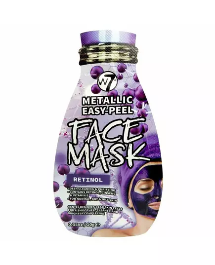 Отшелушивающая маска-плёнка для лица W7 Metallic Easy-Peel Retinol, 10 г