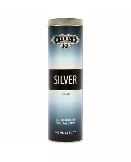 Туалетна вода для чоловіків Cuba Silver, 100 мл