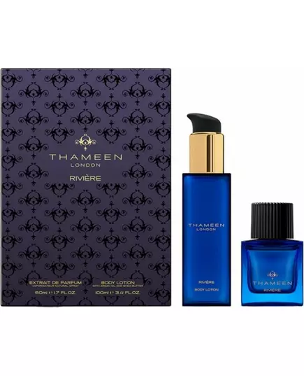 Набір парфумованої води та лосьйону для тіла Thameen London Riviere Extrait De Parfum Unisex, 50 мл, зображення 2