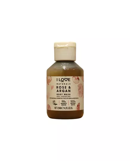 Увлажняющий гель для душа I Love Naturals Collection Vegan Rose & Argan Для всех типов кожи, 125 мл