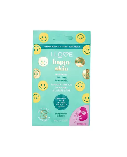 Очищающая тканевая маска для лица I Love Happy Skin, 10 мл
