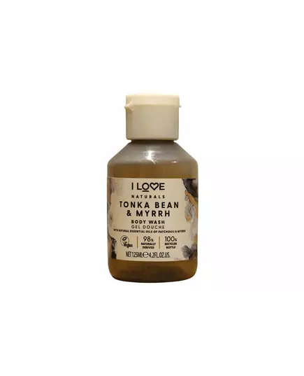 Увлажняющий гель для душа I Love Naturals Collection Vegan Tonka Bean & Myrrh Для всех типов кожи, 125 мл, изображение 2