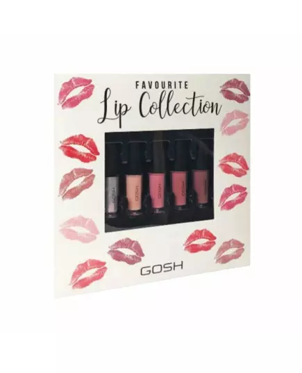 Набір рідких губних помад GOSH Favorite Lip Collection, 5 штук