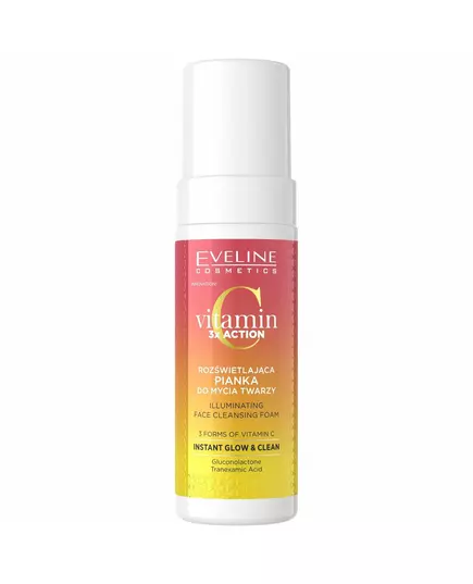 Очищувальна пінка для обличчя Eveline Cosmetics Vitamin C 3x Action Illuminating, 150 мл