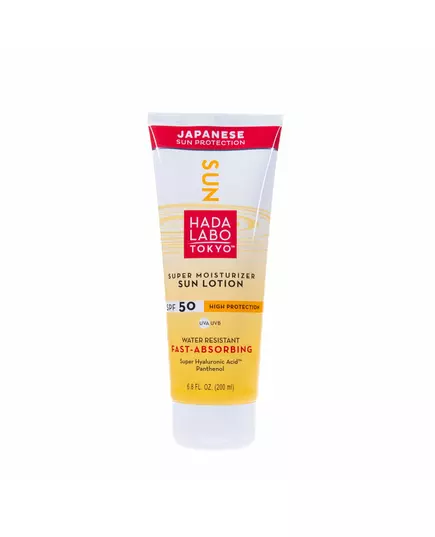 Солнцезащитный лосьон для тела Hada Labo Tokyo Sun Hyaluronic Acid 50, 200 мл