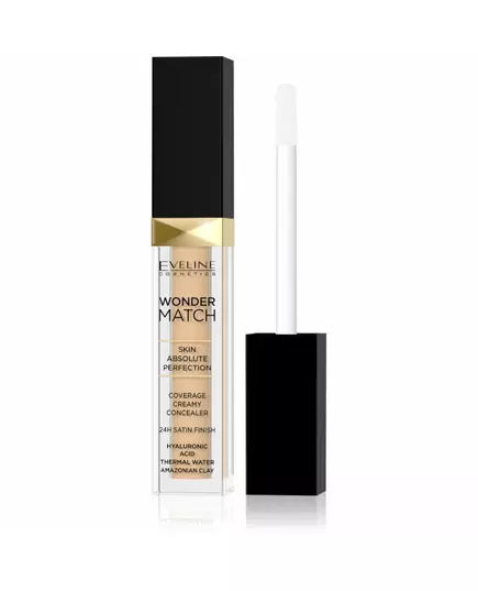Кремовий консилер Eveline Cosmetics Wonder Match Hyaluronic Acid Satin Finish 10 Light Vanilla, 6,8 мл