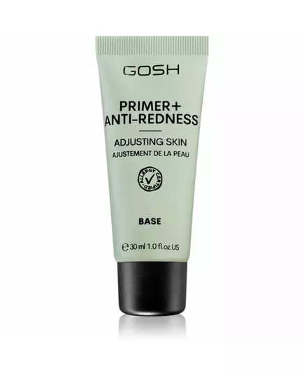 Жидкая база под макияж GOSH Primer+ Perfume Free Neutralizes redness 008 Anti-Redness, 30 мл, изображение 2