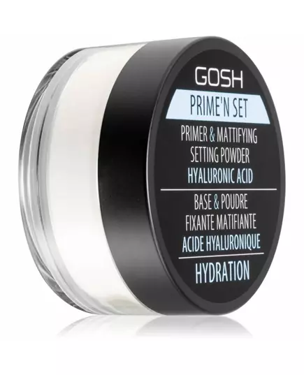 Рассыпчатая фиксирующая пудра GOSH Prime'N Set Vegan Primer & Setting Powder 002 Banana, 7 г