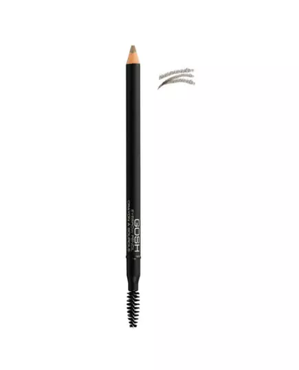 Кремовий олівець для брів зі щіточкою 2-в-1 GOSH Defining Brow 03 Grey Brown, 1,2 г