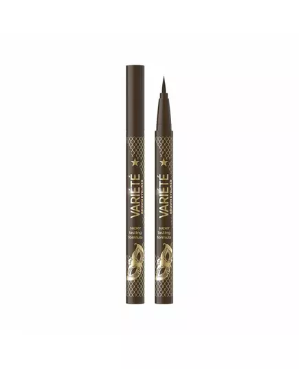 Рідка підводка для очей Eveline Cosmetics Variete Precise Eyeliner Brush 02 Brown, 4 мл