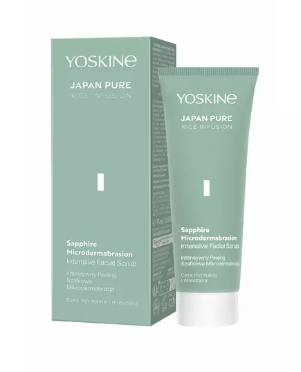 Відлущувальний очищувальний скраб для обличчя Yoskine Japan Pure Sapphire Microdermabrasion, 75 мл, зображення 2