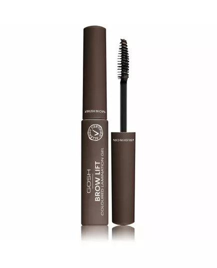 Гель для брів GOSH Brow Lift Lamination Effect 001 Grey Brown, 6 мл