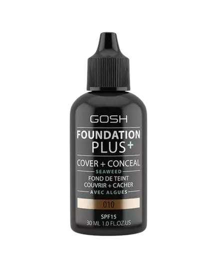 Рідкий тональний крем GOSH Foundation Plus+ Cover & Conceal 010 Tan, SPF15, 30 мл