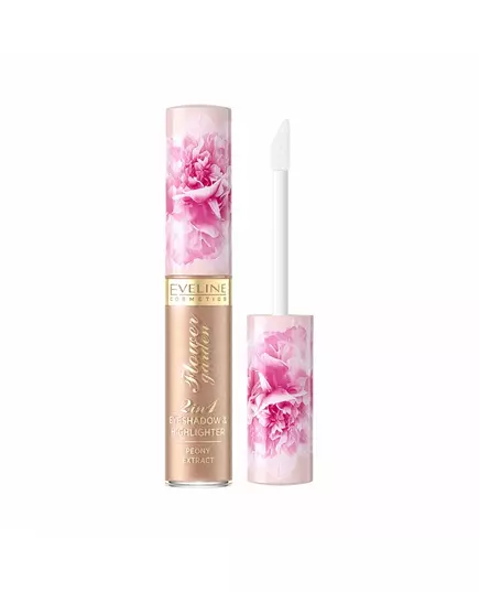 Водостійкі рідкі тіні для повік Eveline Cosmetics Flower Garden 02, 6,5 мл