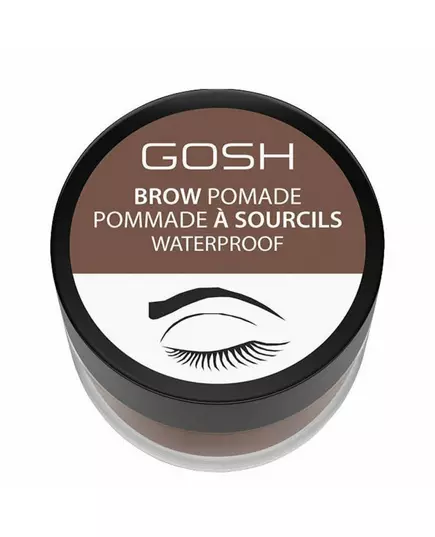 Водостійка помада для брів GOSH 001 Brown, 4 мл