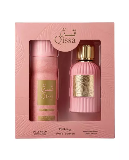 Набор парфюмерной воды и дезодоранта-спрея Paris Corner Qissa Pink, 100 мл