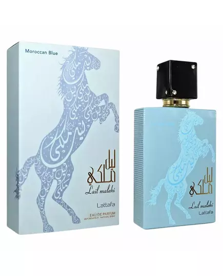 Парфумована вода унісекс Lattafa Lail Maleki Moroccan Blue, 100 мл, зображення 2