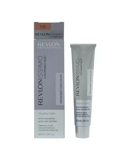 Стойкая краска для волос Revlon Revlonissimo Colorsmetique 7.41 Hazel Blonde, 60 мл