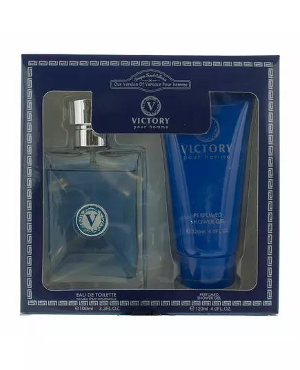 Набір туалетної води для чоловіків і гелю для душу Designer French Victory, 100 мл