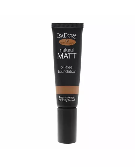 Матирующий жидкий тональный крем IsaDora Natural Matt Oil-Free, 23 Caramel, 35 мл