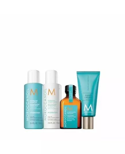 Набір засобів для догляду за волоссям і руками Moroccanoil Paraben-Free, Moisture And Shine, For Hydration, Hydrating, Fragrance Originale, Hyaluronic Acid, 70 мл, зображення 2