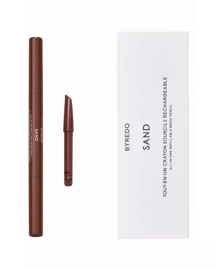Водостійкий кремовий олівець для брів зі щіточкою 2-в-1 Byredo All-In-One 01 Sand, 0,5 г