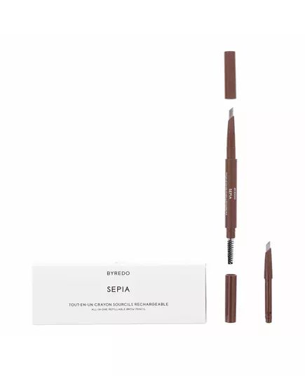 Кремовий олівець для брів зі щіточкою 2-в-1 Byredo All-In-One Precision 02 Sepia, 0,5 г