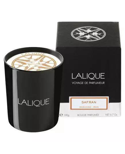 Ароматическая свеча Lalique Safran Mashhad Iran Leather Woods, 190 г, изображение 2