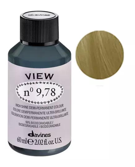Стійка фарба для волосся Davines View 9.78 Gloss, 60 мл