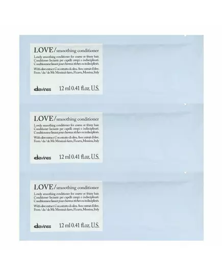 Кондиціонер для розгладження волосся Davines Love Smoothing 12 шт. по, 12 × 12 мл