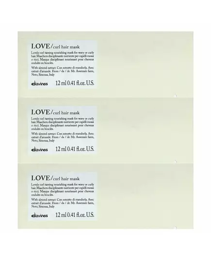 Кремова маска-догляд для волосся Davines Love, 12 × 12 мл