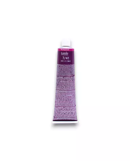 Стійка фарба для волосся Londa Professional Londacolor 7/41, 60 мл, зображення 2