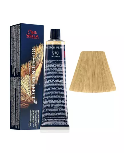 Стойкая краска для волос Wella Professionals Koleston Perfect Pure Naturals Nº 9.0, 60 мл