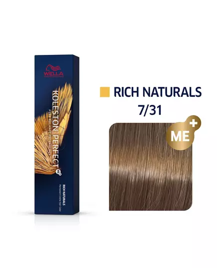 Стойкая краска для волос Wella Professionals Koleston Me+ Nº 7/31, 60 мл