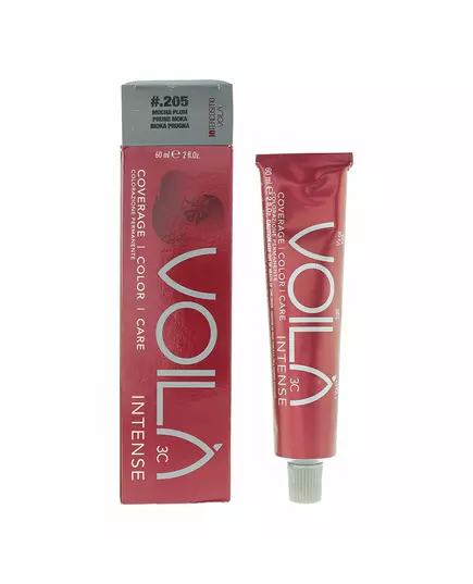Стойкая краска для волос Intercosmo Voila 3C Intense 205 Mocha Plum, 60 мл, изображение 2