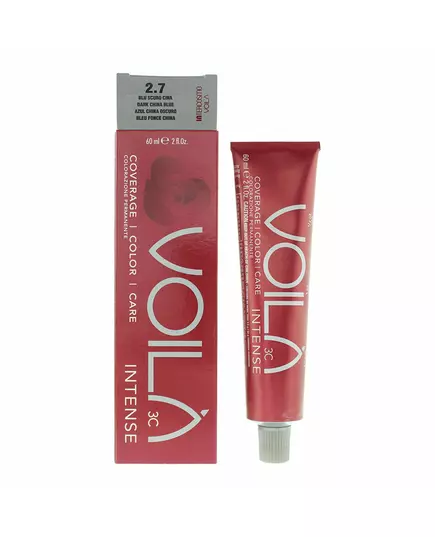 Стійка фарба для волосся Intercosmo Voila 3C Intense Aqua, 60 мл