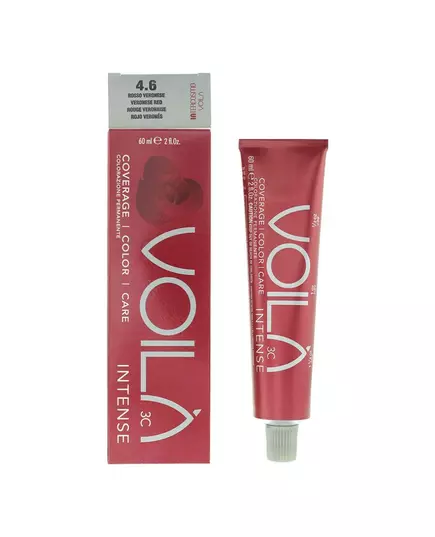 Стійка фарба для волосся Intercosmo Voila 3C Intense 4.6 Veronese Red, 71 мл