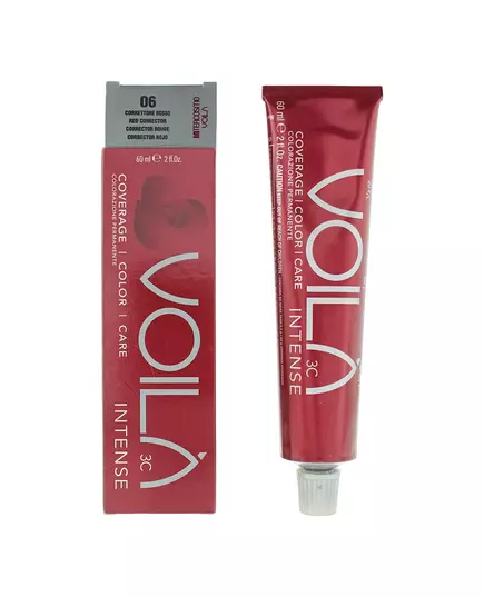 Пигмент для окрашивания волос Intercosmo Voila 3C Intense 06 Red Corrector, 60 мл, изображение 2