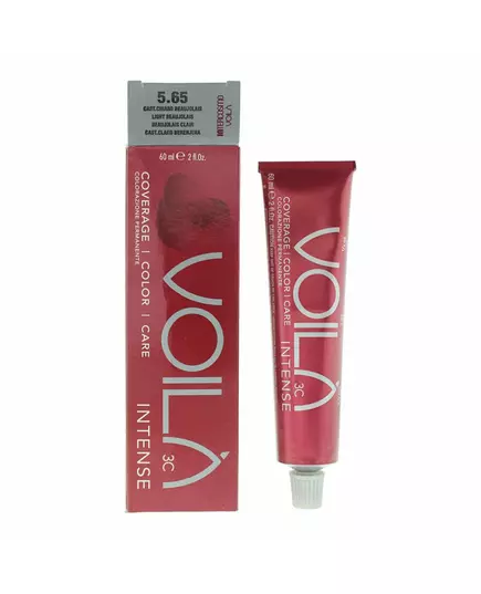 Стійка фарба для волосся Intercosmo Voila 3C Intense 5.65 Light Beaujolais, 60 мл, зображення 2