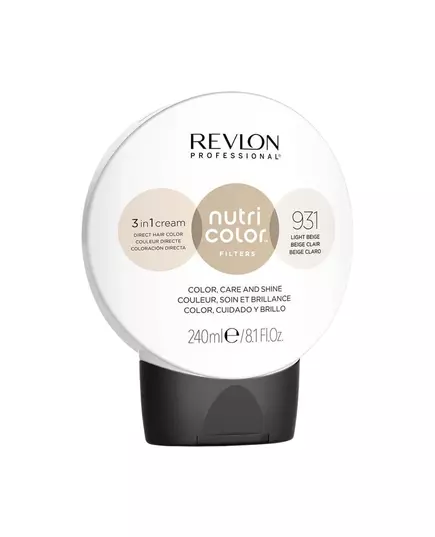 Стійка фарба для волосся Revlon Nutri Color Beige, 240 мл, зображення 2