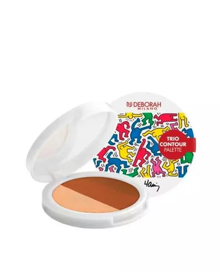 Палетка для контурингу Deborah Trio Contour Keith Haring, 13 г